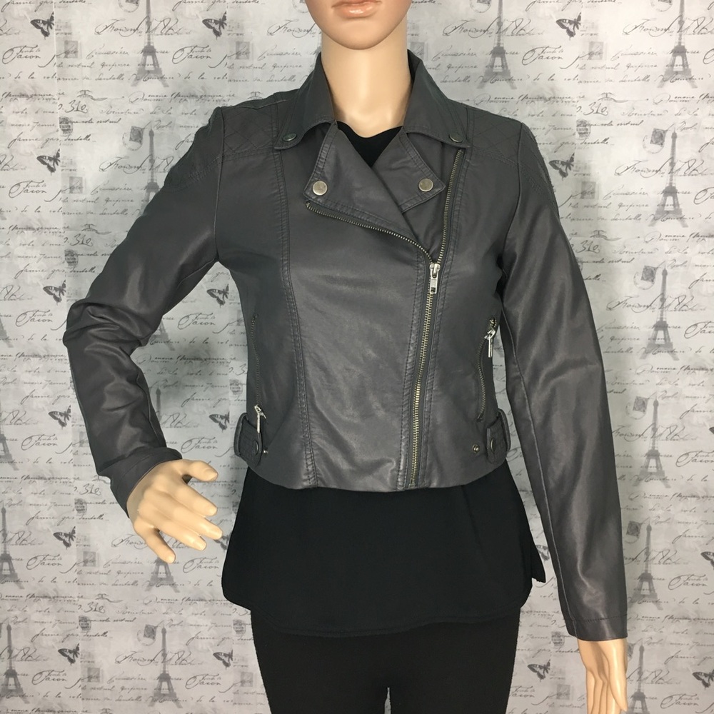 Faux Leather Jacket